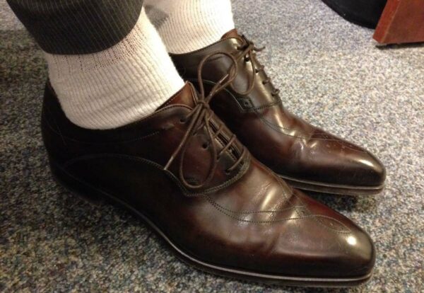 Trying Dress Shoes with Athletic Socks