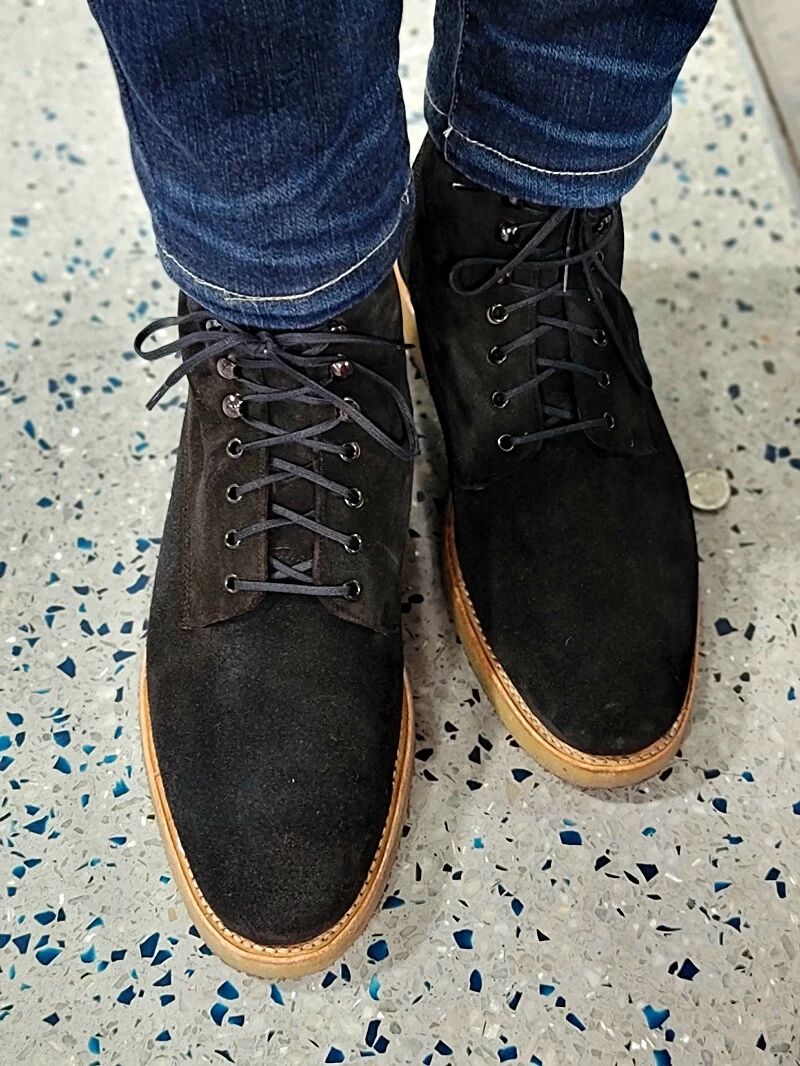 How To Wear Black Suede